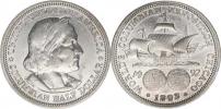 1/2 Dollar 1893 - Kolumbova výstava       KM 117   Ag 900  12