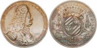 Gessner - portrétní medaile 1724 - poprsí zprava