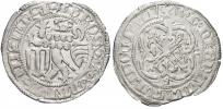 Mečový groš, ražba z let 1457-64, minc. Lipsko. Krug-898/1. okr., n. nedor.