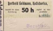 Kožichovice Berthold Goldmann 50 h 9-12/1914