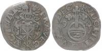 1/2 Batzen 1594 s titulem Rudolfa II.