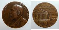 Senátor Henri Brisson - portrétní medaile 1908 -