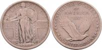 1/4 Dolar 1917 M - stojící Liberty