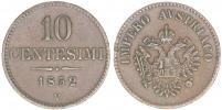 10 Centesimi 1852 V_dr.hr. na rev.