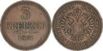 3 kr. 1851 - chybí značka (A?)