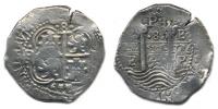 8 Reales 1659 Potosi - lodní peníz     Ag 36