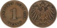 1 Pfennig 1891 F        "R"