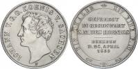 Tolar 1855 F návštěva mincovny v Drážďanech. KM-1187. n. hr., reparováno v ploše u opisu