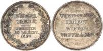 Drážďany - Pamětní žeton 10.9. 1830 pro věrné úřeeníky