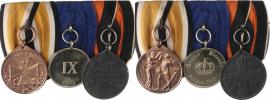 Medaile na společném uchycení: 1/ Německá čestná legie 1914  Nim.