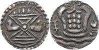 Ag Unit / 96 Ratti   A: Šrivatsa / chrám      34 mm  10