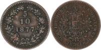 5/10 kr. 1877 b.zn.