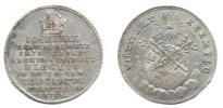 Malý žeton ke korunovaci na římského krále 3.4. 1764 ve Frankfur
