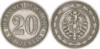 20 Pfennig 1888 G "R"