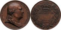 Ludvík XVIII. - medaile na zasedání parlamentu 1818 -