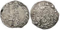 Itálie - Benátky. Lorenzo Celsi (1361-65). Ag soldino, u lva zn. I. Meyer-109. nedor., dr. zprohýb.