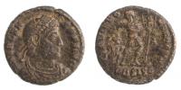 Valens .364-378 AE3 R: císař a zajatec, Siscia