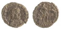 Gratianus 367-383 AE3 R:císař a zajatec Siscia RIC.14c