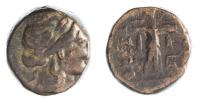Thessalská Liga,Larisa 195-146 př.n.l. AE17 L:hlava Apollona R:Athena 10.09gr.Sear 2237