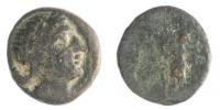 Makedonie, Alexander III. 336-323 AE17 L:Apollon R:postava
