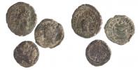 Kolonie,Septimius Severus,Hadrianopolis,Metapontus,Antoninus Pius  AE14-18 3ks