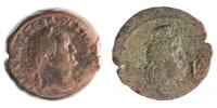 Egypt,Alexandria,Vespasianus 69-79 AE25 diobol R:Serapis KG.20.35