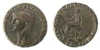 Nero Claudius Drusus 9n.l sestertius za Claudia R:sedící Claudius 22.467gr. RIC.98,BMC.157