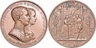 Lange - AE medaile na svatbu ve Vídni 24.4.1854 -