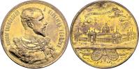 Knopp - medaile na návštěvu prince v Budapešťi 1885 -