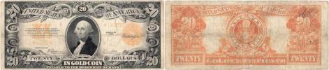 20 Dolar 1922 - GOLD CERTIFICATE