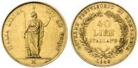 40 Lira 1848 M - stoj. Italie