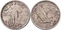 25 Cent 1918 S - stojící Liberty