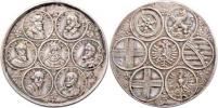 Nesign. medaile 1607 - medailonky císaře a kurfiřtů
