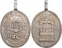 Oválná pamětní medaile české konfederace 1619 - chrám