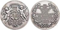 Svatební medaile 1900 - dva andělé drží korunu nad
