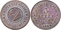 Neumann J. - numismatik - 3 Pufff 1872 - upomínka na