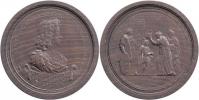 Medaile z dubového dřeva na římskou korunovaci 1690 -