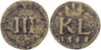 AE Důlní známka - koruna a monogram "KL" 1568(?) /