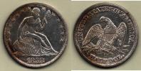 1/2 Dolar 1858 O - sedící Liberty