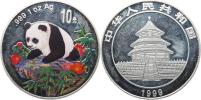 10 Yuan 1999 - Panda       Y. 974    Ag (1 oz)   multikolor