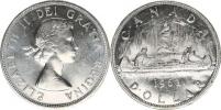 1 Dollar 1963 - kanoe      KM 54    Ag 800_zc. nep. rys.