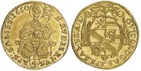 Guidobald v. Thun (1634-68). 1/4 dukát 1660 (0.87 g). Probst-1468
