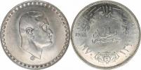 1 Pound AH 1390 (1970 AD) - prezident Násir        KM 425