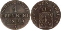 1 Pfennig 1845 A "R" KM 447