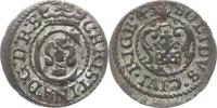 Solidus 1643 pro Rigu - opis SOLIDVS . CIVI . RIGE . 43