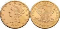 10 Dolar 1901 - hlava Liberty