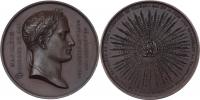 Napoleon I. - AE životopisná medaile 1840 - poprsí