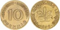 10 Pfennig 1949 D - Bank Deutscher Länder KM 103
