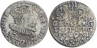 III groš 1594 Malbork (otevřené O ve slově GROS). Kop.-985