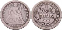 10 Cent 1856 - sedící Liberty